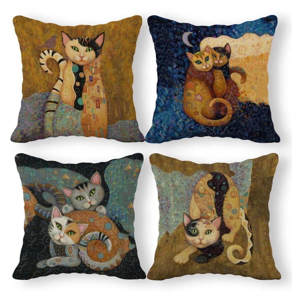 Best Cat-Themed Decorative Pillows (Luxury Fabrics): Purr-fect Plush Picks for Feline Fanatics